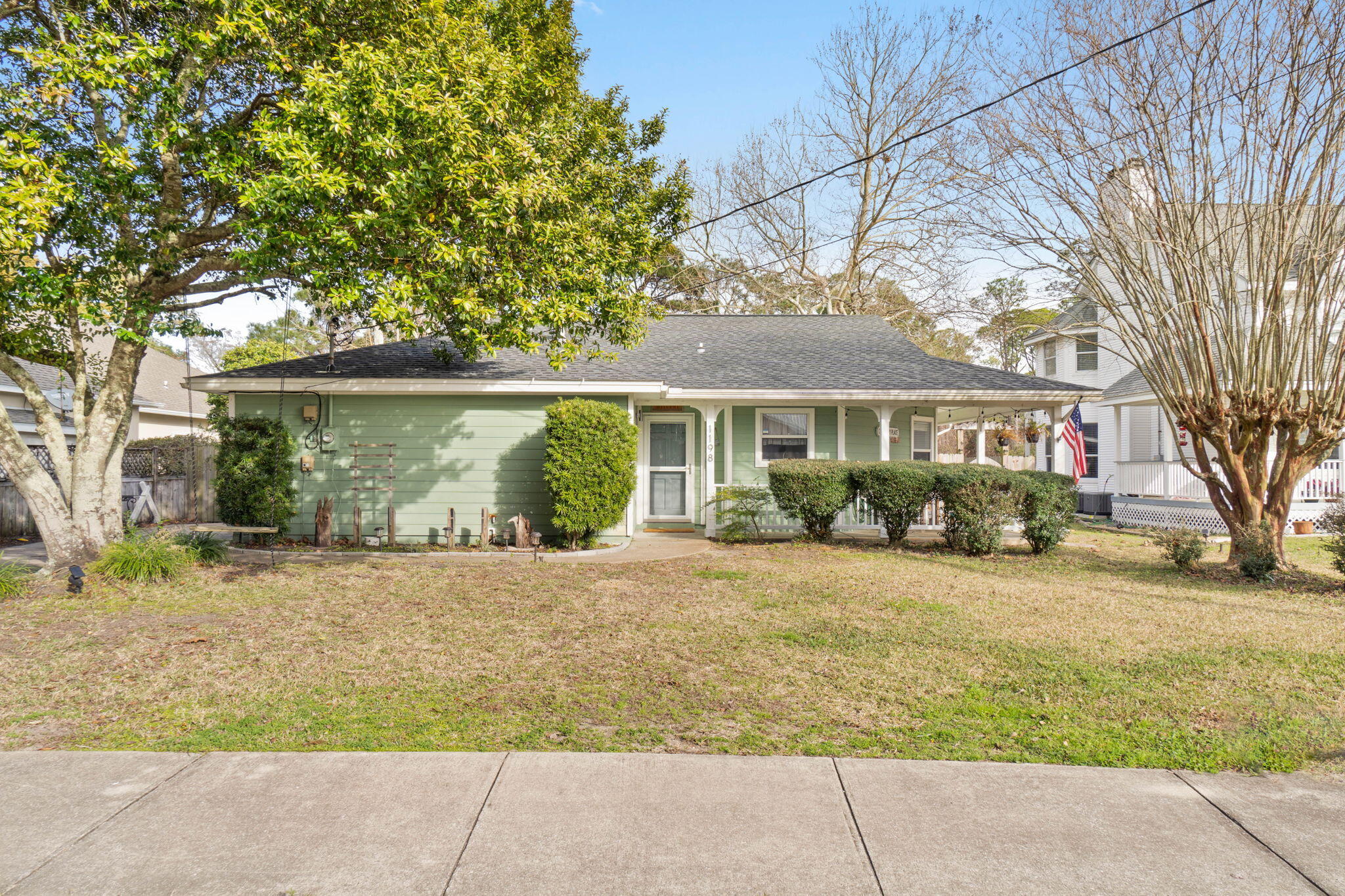 Everything you need in a West Destin home, 200 feet from Joe's Bayou, Mattie Kelly Nature preserve and Joe's Bayou boat ramp. Peace, quiet and serenity surround the neighborhood in Bay Court. Buyer to verify all important information.