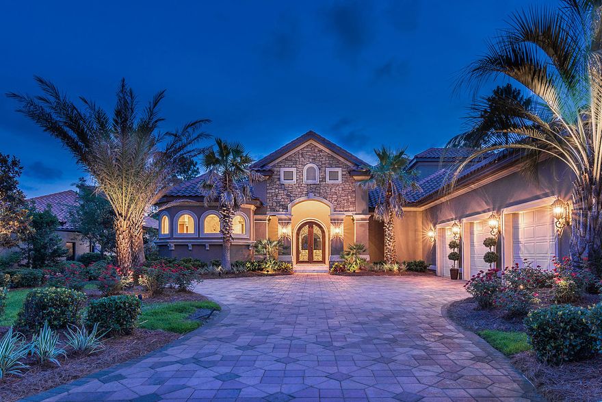 Discover the ultimate in luxury and style with this extraordinary 5 bedroom, 5 bath custom home in the gated community of Burnt Pine at Sandestin Golf and Beach Resort. Sitting on an estate sized homesite, this property embraces modern living and design with high quality materials for the best in coastal living. Wonderful entertainment potential with spacious, open floor plan, and optimal outdoor living that includes stunning pool, built in hot tub, waterfalls, outdoor kitchen, dining area and fireplace - this is one of the the largest outdoor spaces available.At 5,000 square feet, this one of a kind residence features coastal colors, exquisite tile work, spectacular lighting and fixtures along with impeccably designed landscaping.