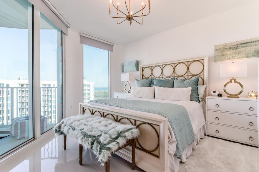 Completely remodeled 2 bed 2 bath condo with exotic views of the Gulf and Bay. This unit is a potential short term rental machine. Fixed cost investment, water, electric, internet, cable included in the quarterly dues. Located in central Destin near the beautiful Henderson State Park. Quartz flooring and  counter tops throughout. No expenses were spared during this renovation. Amenities galore Covered parking garage, playground, tennis courts, on-site restaurant, hot tub, splash area, fitness center, and shuttles to local business and beaches 2 min away.