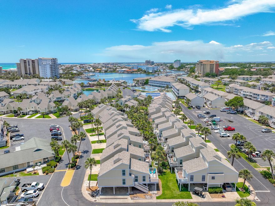 Your perfect beach villa awaits in Sandpiper Cove! This beautifully updated three bedroom villa offers plenty of space and comfort and perfect location for short term rental.  This beauty stands apart from the rest and features an open kitchen, upgraded doors and windows throughout, stylish luxury vinyl plank flooring, newly furnished, and modern touches throughout. Take advantage of the newer stainless steel appliances, wet bar area, and large curved bar for entertaining. See full list of upgrades attached to the listing.