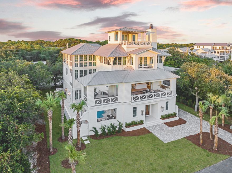 Where Coastal Luxury Meets Effortless LivingIn the heart of Seagrove Beach, just moments from the iconic town center of Seaside, this newly built coastal retreat pairs timeless design with modern livability in a way few homes can. With over 6,000 square feet of light-filled interiors, 7 bedrooms, 6 full and 2 half baths, and sweeping Gulf views from multiple vantage points, it's a property that's as much about lifestyle as it is about luxury. From the moment you step inside, natural light pours through walls of windows, dancing across Venetian plaster walls and wide-plank oak floors. Thoughtfully designed for gathering and entertaining, the home features multiple living spaces across two levels, anchored by a showpiece kitchen outfitted with Sub-Zero refrigeration, dual dishwashers, a range-oven combo, and a spacious scullery with additional refrigeration and a second oven.

Life here flows seamlessly outdoors, where a private courtyard with a pool, summer kitchen, and shaded lounge areas set the stage for memorable days in the sun. Balconies extend from nearly every level, while the fourth-floor loungewith wet bar and breathtaking Gulf viewsoffers the perfect backdrop for sunset cocktails.

Practicality meets elegance at every turn, with an elevator servicing the first three floors, dual laundry rooms (including a first-floor space with double washer and dryer sets), and an oversized two-car garage. Every detail is designed for easewhether you're hosting a crowd or savoring quiet mornings by the water.

Tucked between two beach access points and within easy reach of Seagrove's boutique shopping, dining, and beloved 30A experiences, 249 Montgomery Street is more than a homeit's a place where everyday life feels like a coastal escape.