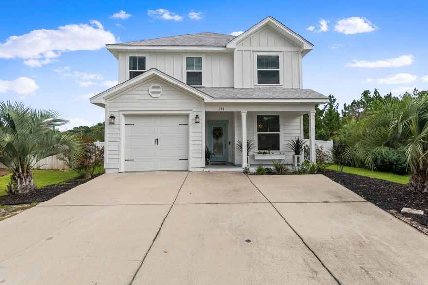 Located in the secluded neighborhood of Audubon Point, this Beautiful 4 BD/3.5 BA  home features many upgrades including granite countertops, stainless steel appliances, custom cabinets, hood vent, crown molding and tile floors. The open floor plan between the kitchen and living space along with the  large island allow for easy entertaining. The dining room located just off the kitchen is great for sit down dinners with family and friends. The breakfast bar is perfect for casual meals. The owners suite is located on the first floor and features a large en-suite bath with double vanity and spacious separate shower.  Enjoy your morning coffee from your spacious patio/deck while enjoying the scenery.  The upper level features a flex space along with 3 additional spacious bedroom