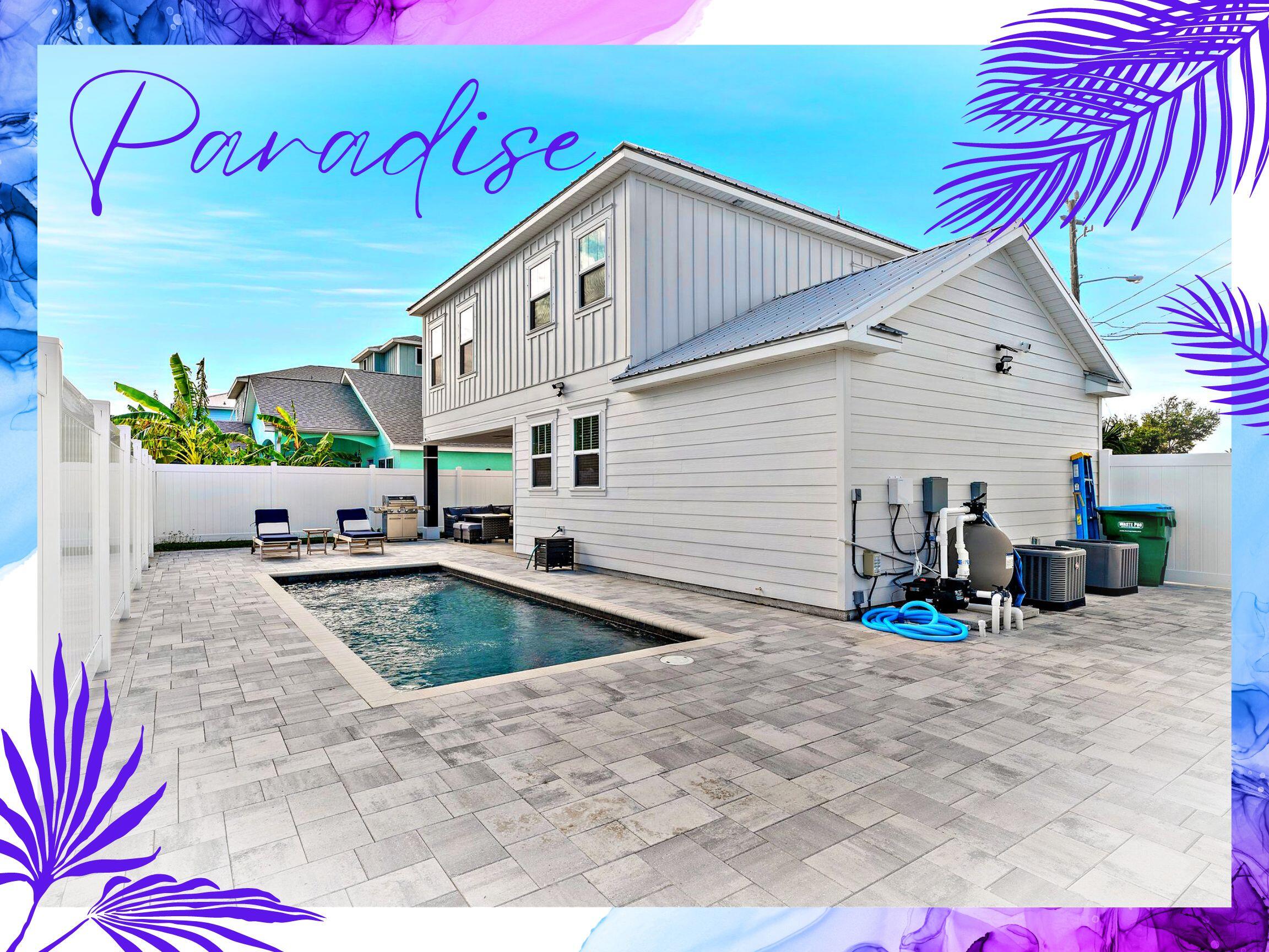 MAJOR PRICE ADJUSTMENT!! BRING ALL OFFERS!! Super motivated! The seller's loss is YOUR gain!! You'll feel at home as soon as you cross the threshold of this unique Bid A Wee property. The coastal chic coloring of the finishings provide an amazing canvas for your perfect beach home. From the stylish open concept kitchen, the centerpiece of the living room is a gas fireplace that attracts with its peaceful warmth. This home sits just a couple short blocks from the beach and with SIX bedrooms, it definitely stands apart. Oh.. and let's not forget the private pool, privacy fenced backyard and a corner lot! The Bid A Wee subdivision is one of those places that everyone just LOVES, with a dedicated beach (deeded beach access!!). Don't miss out!