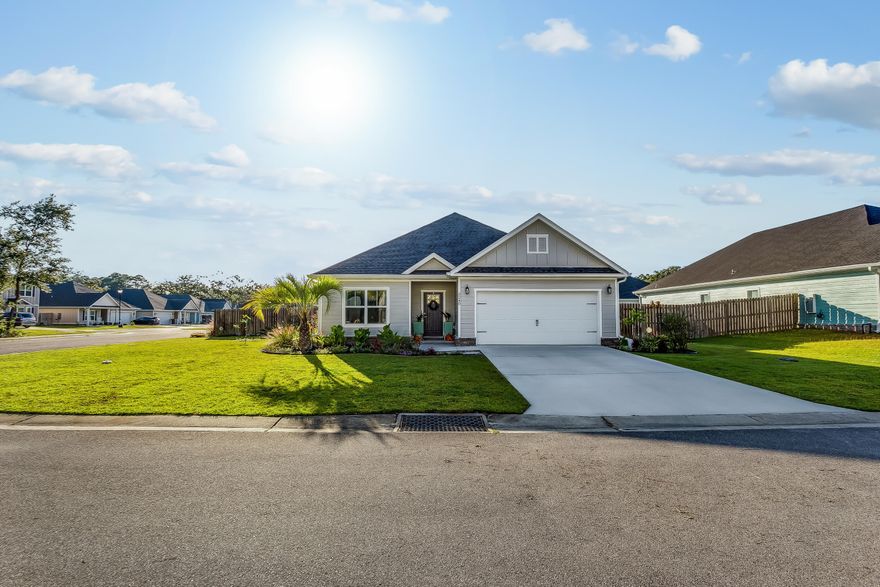 Award winning Carley House Plan by Halifax Builders. It was the #1 Selling Builders Plan. This lovely 4/2 corner home was built in late 2018 and is located in a small private community in Navarre. It has Granite in the Kitchen and Both Baths. The lovely Open Floor plan has LVP in the main areas of the home. It has a Tile shower and Large Master Bedroom. Enjoy an outside covered patio for BBQ with your neighbors. Quiet community close to Navarre Beach and Easy Access to Hurlburt Field and Whiting Field.