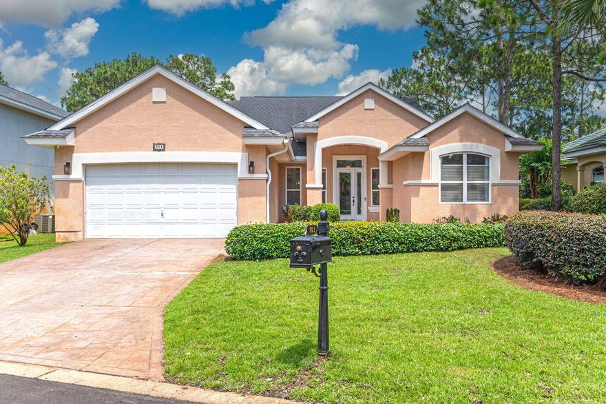 Turn-Key and terrific on Tequesta! Welcome home to this southern beauty nestled deep in the highly desired gated neighborhood of Emerald Lakes in Destin! Located just North of Hwy 98 in a prime location for locals or visitors, this updated home includes a backyard oasis with paver patio, gunite pool with waterfall spa, gated yard and mature landscaping. Inside you'll love the split floor plan and many updates to include: fresh paint, new fixtures and fans throughout, new carpet, new exterior fixtures, 2 new water heaters, NEW ROOF to be installed prior to closing (with acceptable contract), fresh sod, and exterior was just power-washed! The main living spaces and 2 bedrooms have beautiful tile flooring along with all bathrooms and laundry room. New carpet was just installed in the primary