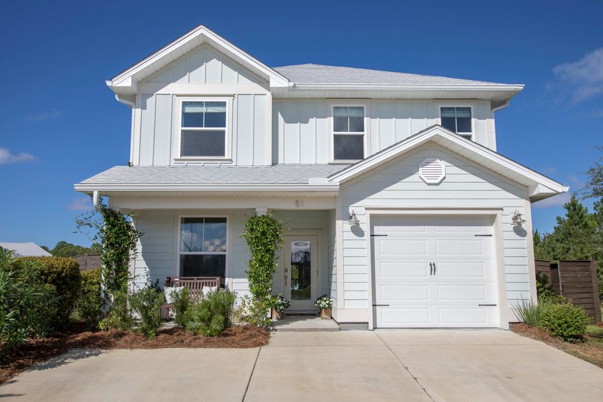 This rare gem of a home is located in the highly sought-after Point Washington State Forest area and is minutes from a public boat launch to the bay, Eden Gardens State Park, the beaches of 30a, Seaside and Grayton Beach. Desirable schools are all within close proximity. The home's gourmet kitchen includes a large range hood, pot filler above the cooktop, wall oven, glass subway tile back splash, under cabinet lighting and a deep single bowl sink. The functional center island has storage on both sides. Upgraded Indian granite countertops and stainless steel appliances complete the show stopping design. The master bedroom is favorably located on the first floor and features en suite bath with double vanities and a large walk in shower with frameless glass door.