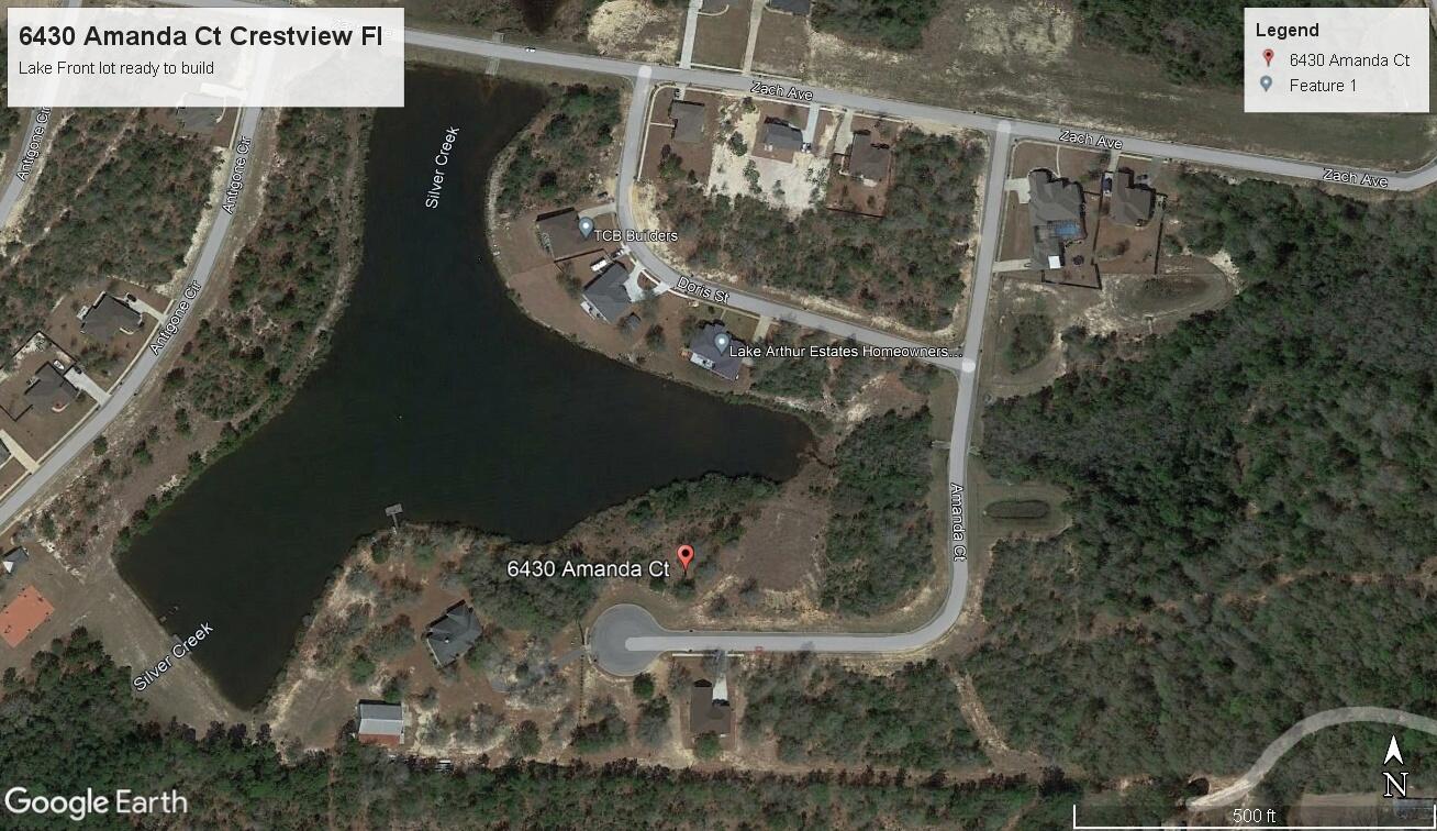 One of the last lots on Beautiful Lake Arthur in  Lake Arthur Estates. Just a few miles north of Crestview and Plenty of Shopping with Winn Dixie and Publix Shopping plazas. Convenient location to schools, restaurants, places of worship, Post Office and Community Center.  Lake Arthur is set back from the highway and offers the tranquility of country living with large common areas for exploring nature along with the conveniences and amenities of a Picnic Area, playground, fishing pier and a basketball court. Lake Arthur Estates is less that an hour away from our Gorgeous Emerald Coast and Gulf of Mexico. Bring your Dream House plans and enjoy sunsets on this beautiful Lake Front lot.