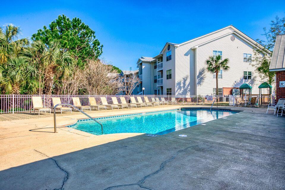 Nice 3 bedroom, 2 bath condo in Indian Lake. LVP flooring. No carpet! Ideally situated Destin neighborhood. Amenities include a swimming pool, fitness room and community clubhouse. Indian Lake is centrally located near the beach, Henderson state park, shopping, entertainment, restaurants and just across the street from the Destin Dog Park. W/D hook ups. Pets allowed on a case by case basis. Pics are of similar unit with same floor plan.