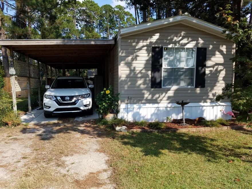 Great Location!! close to Bluewater Bay-Niceville , beaches ,shopping and all the military bases. If you are looking for a nice will keep mobile home look no further. This 3 bedroom 2 bath home features a walk in shower, new dishwasher, French door refrigerator and all flooring is easy to take care of Vinyl Plank. you can sit on your covered porch and enjoy the out side . This home has been will care for. I don't think you will find one that is clean and look this nice. There is a nice barn style shed, sit out on the covered deck and have your morning coffee. You are only minutes away from beaches,Winn Dixie ,Walmart school church and good restaurants.