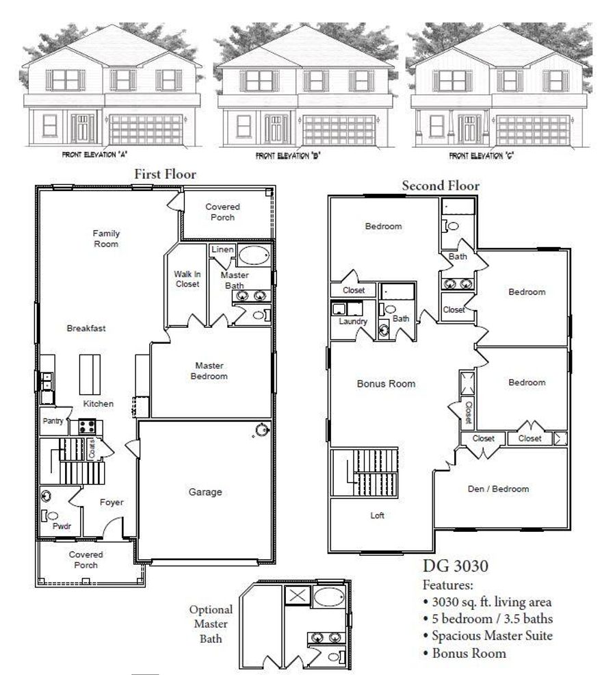 TO BE BUILT, Est Completion Fall 2025. Welcome to HIDDEN PINES by Adams Homes. Located just 30 minutes to Navarre Beach, with close proximity to schools, shopping and much more. This home is 3-sided brick with Hardi design front, 2 car automatic garage, sprinklers with timer, and a sodded yard with a landscaping package. Some upgrades that are being added to this home include granite/quartz countertops in kitchen and bathrooms, Puretec LVP flooring everywhere with carpet only in bedrooms, craftsman style elevation, and garden tub in the first floor master ensuite. Upstairs are 4 additional bedrooms, a bonus room, a loft, and 2 full bathrooms, one which is a jack and jill.