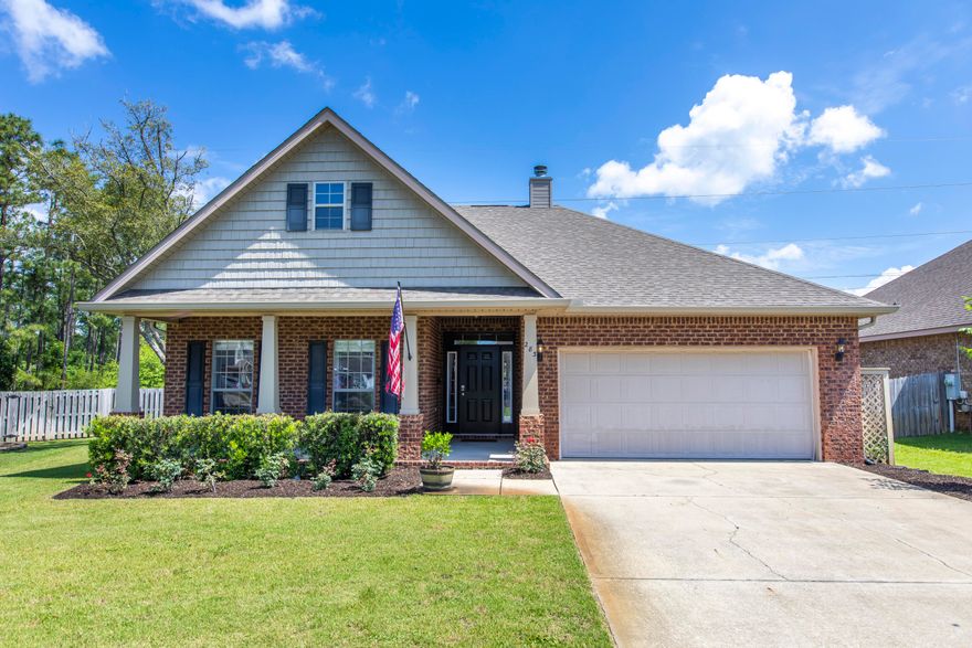 This 3 bedroom, 2 bathroom home in Phase 1 of Peach Creek is located on a huge lot with plenty of room for a pool. This home features an open floor plan with all living and bedrooms on one level, fireplace, two car garage and a screened in back porch. Peach Creek is conveniently located in Pt. Washington with easy access to 30A shopping and dining, beach accesses or the bay. This home is the perfect setup for a full time residence or second home and Peach Creek is a great family neighborhood.
