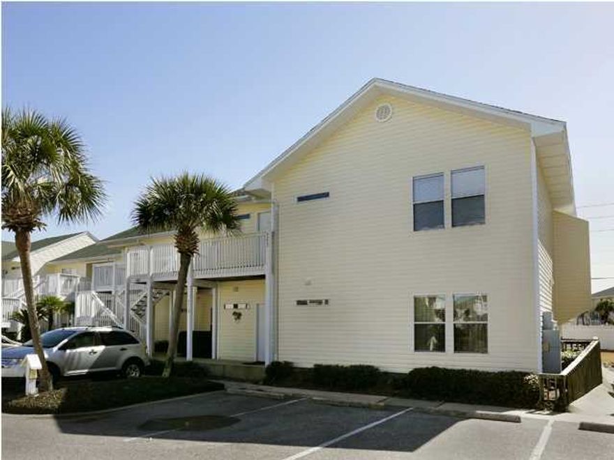 Front row location second floor 2br unit with peeks of the gulf from the balcony of this newly listed condominium in sought after Sandpiper Cove. The property has been well maintained by the owners and shows well. Close to one of several community pools and a short walk to the beach access. amenities of Sandpiper cove include the following: 1100' of beachfront,five pools, two heated in the winter months, six tennis courts, nine hole par 3 golf course, seasonal beach front beach service and Rick's Sand Trap snack bar. Louisiana Lagniappe Restaurant is also on-site and is open year around for waterfront dining. Sandpiper Cove is a very popular vacation rental property and would also make a great second home or permanent residence.