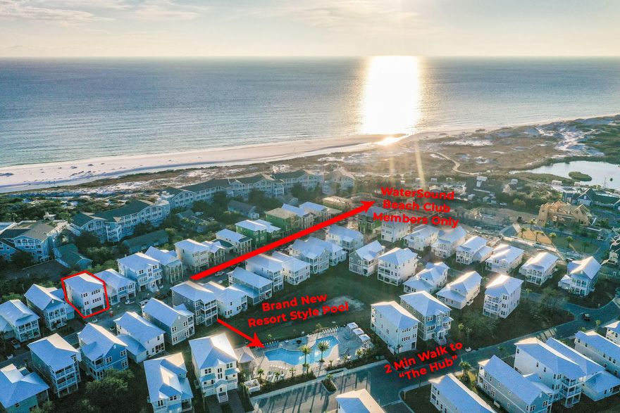 VIEWS abound in this exquisitely finished beach home located south of 30A in the community of Prominence. This 3 story home equipped with an elevator is just steps from the walkway to WaterSound Beach Club and all 3 balconies back up to the Gulf offering exceptional views, privacy and the relaxing sound of the waves crashing on the shore. Home can be offered fully furnished similar to 130 Siasconset, under contract, see MLS 862589 for photos. Ask listing agent for pricing information. Drive up to your pavered driveway before parking in the 2 car garage. The 1st floor suite serves as both a bedroom and 2nd living room accessing one of the 3 outdoor living spaces. The 2nd floor, exceptional for entertaining, hosts the great room,