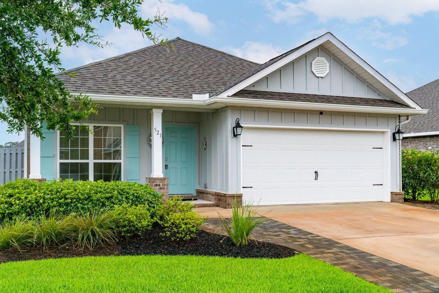 Welcome to this immaculate three bedroom two bath home in the coveted master-planned community of Hammock Bay.  Looking for a pet-friendly neighborhood with large sidewalks, two zero-entry swimming pools, large workout gym, pickle-ball courts, kid-approved playground, general store, brewery, food trucks and even a new dental office that you can walk to?  You've found it!  This open concept floor plan with new skylights, new storm door, new screened in porch, new master bathroom shower, and new guest bedroom ceiling fans, offers natural light to welcome you home.  The well-groomed backyard provides a quiet place for you to enjoy all that Florida offers.  Schedule a viewing today for this turn-key, move-in ready home!