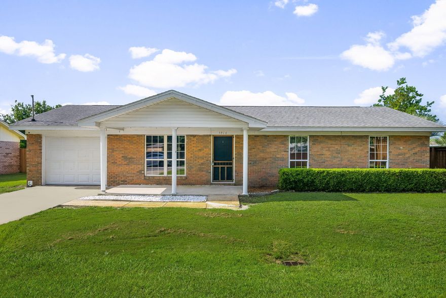 !!CURRENTLY UNDER CONTRACT, SELLER WILL CONSIDER BACKUP OFFERS!!Welcome to 5916 Lake Drive in Panama City, a solid brick home with great potential just 15 minutes from Tyndall Air Force Base. This 3 bed, 2 bath home sits on a fenced .20 acre lot with a 2019 roof. Inside, the open layout offers natural light and bold cabinetry, ready for your finishing touches. The interior needs some work, giving you the chance to design it your way. Outside, enjoy a vinyl-fenced backyard perfect for pets or gatherings, a covered patio for relaxing, a workshop for hobbies, and a welcoming front porch. With a one-car garage and a convenient location this property is a great opportunity!
