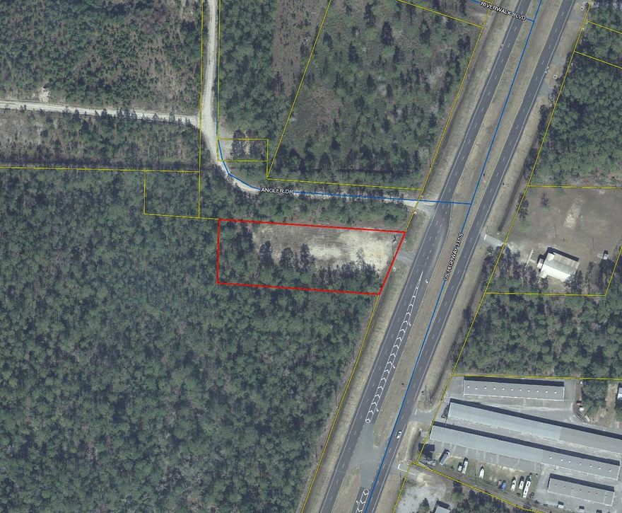 This commercial lot has approximately 1.57 acres (per the property appraisers website)on Hwy 331. A recent survey has 1.26 acres. This property is adjacent to the new subdivision going in.