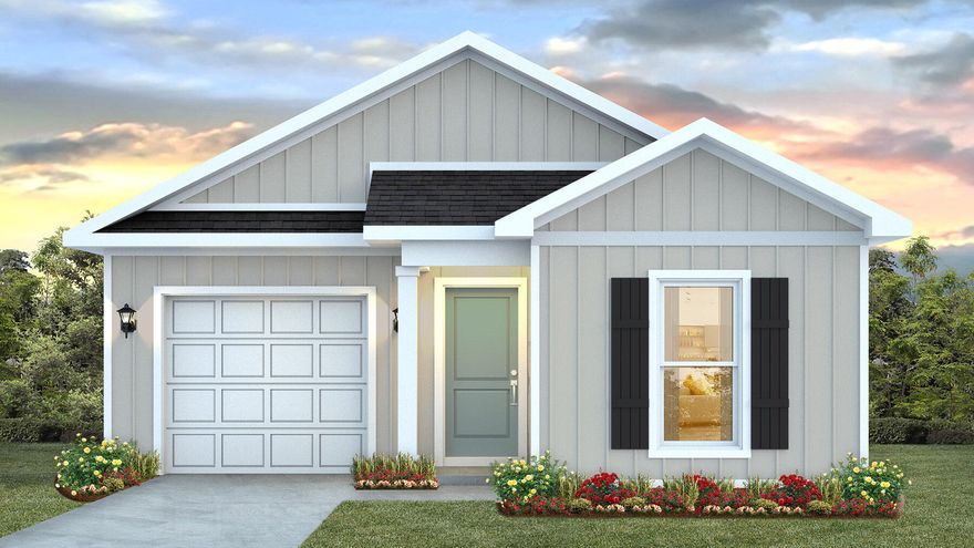 Stylish new construction in the NEW Hidden Lakes Community gives you quick access to the airport, military bases, an easy commute to the spectacular beaches of Fort Walton and Destin and nearby golfing. Close access to Corklin's Lake for fishing, kayaks & swimming. The charming Delilah floorplan, a contemporary 1 story cottage style homes with 1 car garage.  1302 Sq. Ft. with no wasted space. Nice 3 bedrooms, 2 baths and a highly desirable open floorplan. Beautiful kitchen with stainless appliances, built in lighting, wood look flooring and nice carpet in the bedrooms. A Smart Home ''Connect'' system features several convenient devises and fabric hurricane window and door protection is included. Lovely community of highly desirable, fast growing area and homes with great curb appeal.