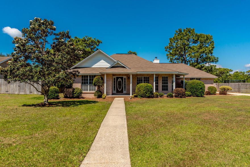 This 3 bedroom 2 bathroom home is located in the subdivision of Holley By The Sea. Inside, this home boast of spacious open floor plan, wood burning fireplace in the living room and and a climate controlled sun room. The large eat-in kitchen has an island as well. This enormous lot is just under half an acre and also has a double gate on the side perfect for storing your boat or RV! Fresh paint and new carpet in the bedrooms and new landscaping, new door hardware and some light fixtures and new water heater. Just 4.4 miles to the beautiful white sandy beaches of Navarre, 5 miles to Wal-Mart and 14 miles to Hurlburt Field! Don't miss your chance at Florida living!