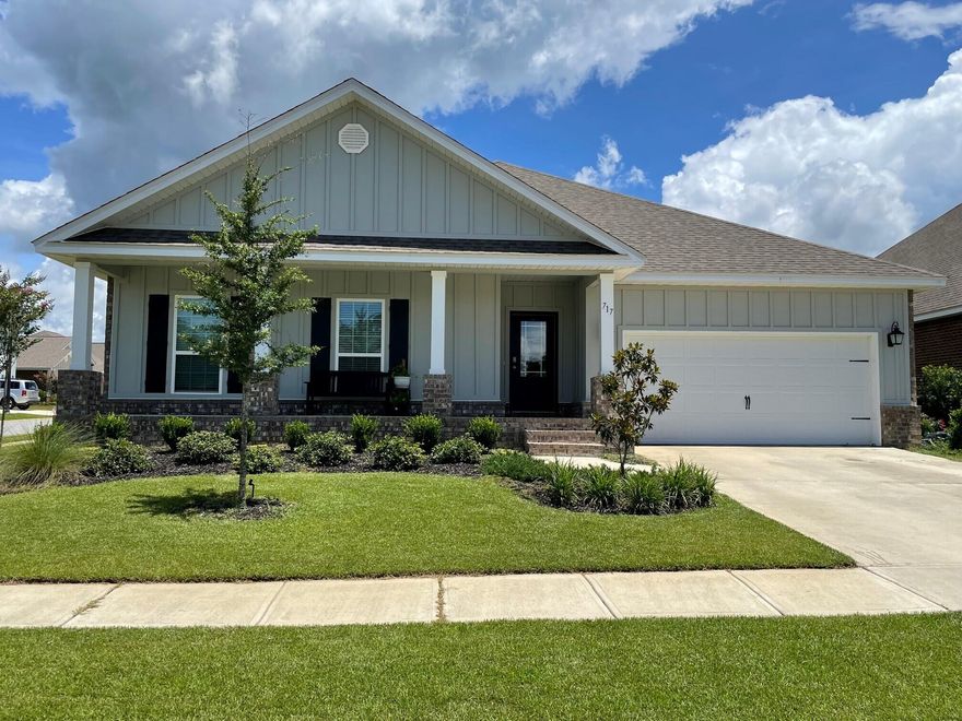 SAT 7/10 OPEN HOUSE CANCELLED! Spacious 4 bedroom, 2 1/2 bath home in Central Park at Hammock Bay with beautiful backyard patio and large front porch overlooking the pond!  This home has an excellent floor plan and is loaded with upgrades:  granite countertops in kitchen and baths, stainless appliances, brushed nickel plumbing fixtures, 5 foot tile shower in primary bath, vinyl plank in all common areas, gas stub out, gas hot water heater, tray ceilings in living room and primary bedroom, crown molding in foyer, family room and primary bedroom, as well as fully fenced yard and  irrigation for a beautiful lawn.   Great location close to pools, 24/7 fitness center, tennis, basketball, owners' club, walking trails, 60 acre sports complex, general store and outdoor amphitheater. Smart home syste