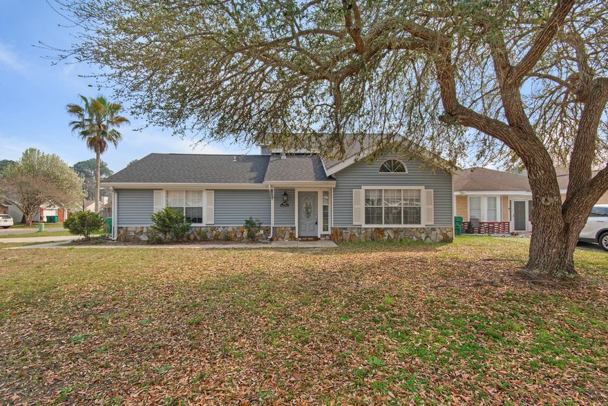 This beautiful home is located on a corner lot in NW Fort Walton Beach which is close to the Northwest Florida college campus. Your new home has plenty of natural light, vaulted ceiling in the living room, breakfast bar with dining/kitchen combo. Master suite is on the first floor with plenty of closet space. Both spare bedrooms located on the second level with an additional hall bath. Sorry no pets allowed. All Coastal Realty Services residents are enrolled in the Resident Benefits Package (RBP) which includes renters insurance, HVAC air filter delivery (for applicable properties) and our best-in-class resident rewards program, and much more! More details upon application.