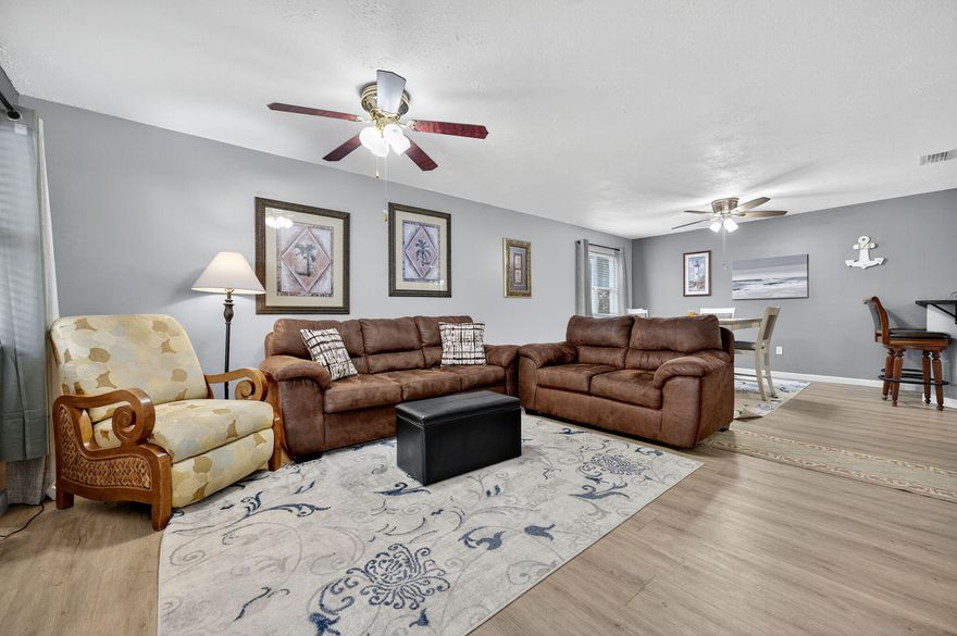 SHOWINGS BY APPOINTMENT ONLY. Discover a rare opportunity in the heart of Shalimar at 14 6th Street, a thoughtfully updated, income-producing property offering flexibility that today's buyers are searching for. Whether you're looking to offset your mortgage, accommodate extended family, or invest in a proven short-term or long-term rental setup, this home delivers options. Tucked away at the end of a quiet no-through street, this property offers privacy without sacrificing convenience. You're less than 10 minutes from the Eglin AFB West Gate and just minutes from Shalimar's favorite local spots including Pepper's Mexican Grill, Cheers Pub, and Aegean. The home is currently configured as two separate living spaces, each with its own upgrades and finishes.