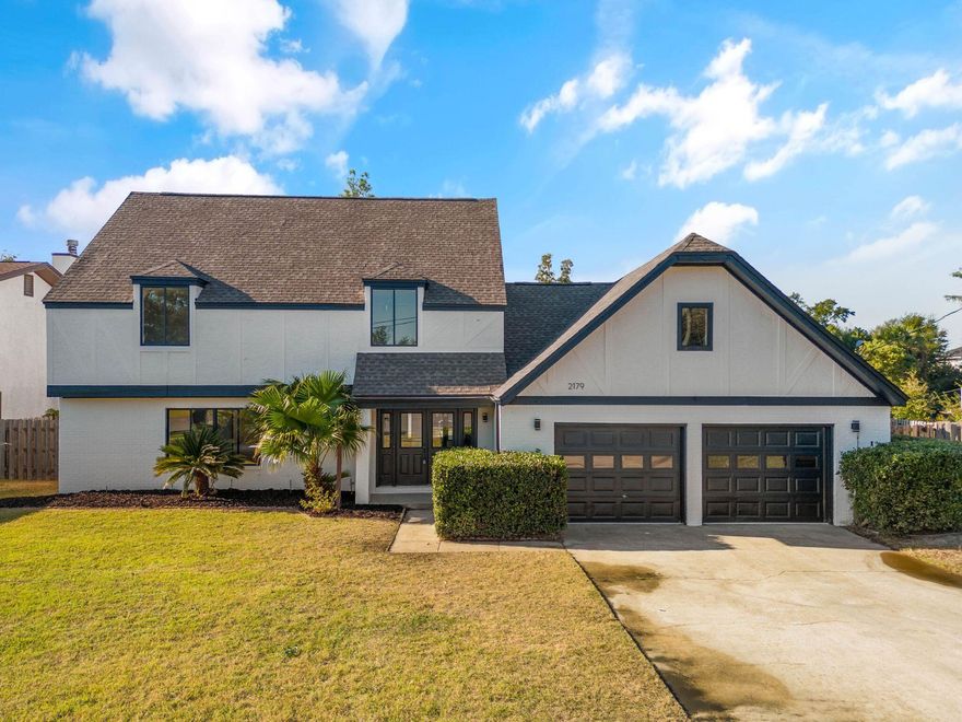 Perfectly positioned within the desirable neighborhood of Kings Ranch, you'll find this newly renovated stunning 4 bedroom, 2.5 bathroom home. Boasting vaulted beam ceilings,a spacious fenced in yard, newly resurfaced in-ground pool, and lets not forget a boat dock on the canal/w gulf access! This oversized (3,484 SF) bright and airy home creates the perfect space for entertaining and indoor/outdoor living for your family. Making those large family meals won't seem so mundane while cooking them up in your gleaming new kitchen, equipped with gorgeous white cabinetry, tile backsplash, quartz countertops and stainless steel appliances.The seamless flow and elegant modern design throughout will have you already planning your next gathering to show off your new home.