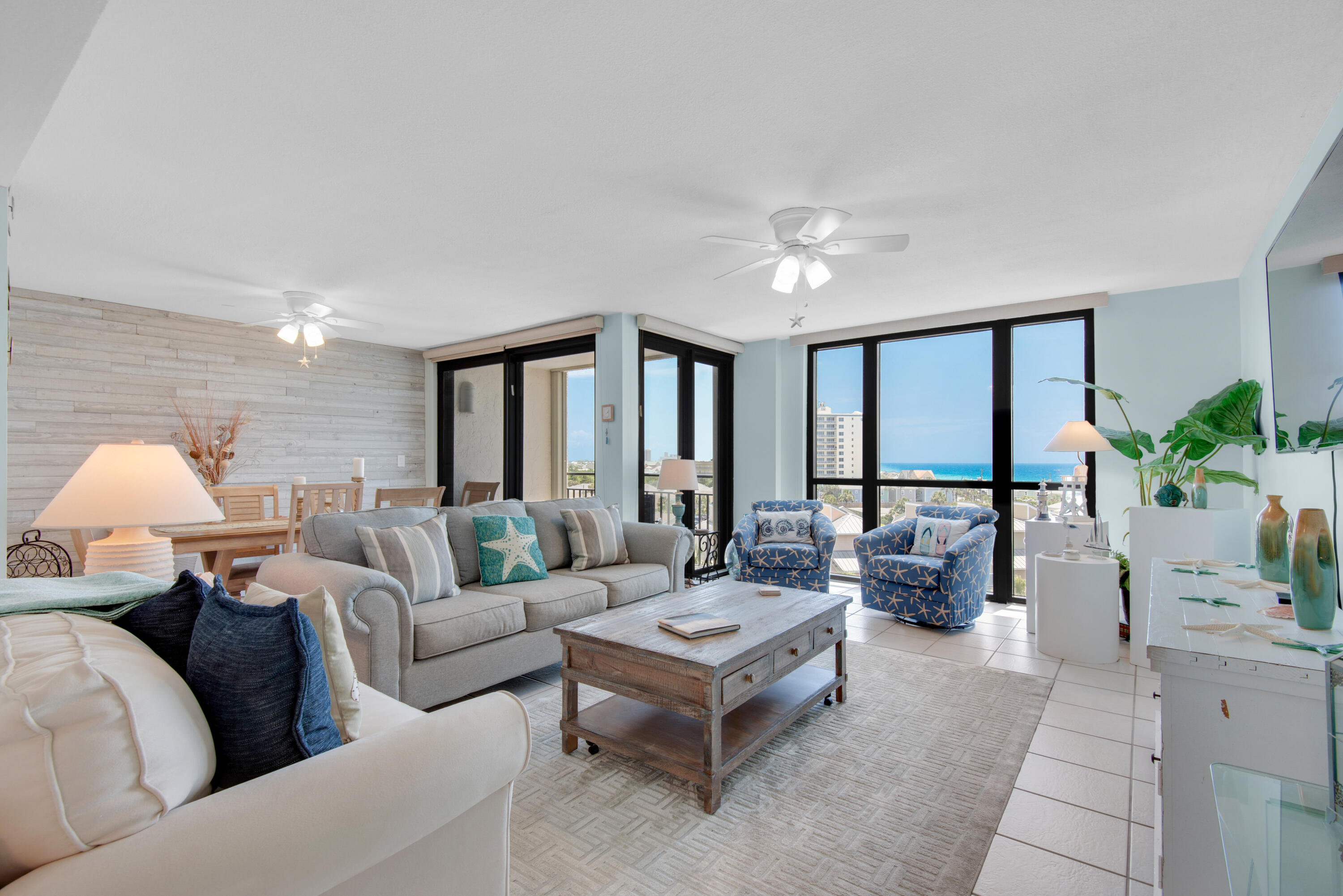 Here is your opportunity to own a piece of paradise with the most STUNNING views from every room but the bathrooms! Its easy to take advantage of these incredible views of the emerald coast waters with the inviting balcony and enormous windows throughout! This beauty has been renovated gorgeously and is turn-key ready to rent or for a lucky full time resident! This unit features a light and bright atmosphere and an open floor plan.The new paint color choice and the shiplap wall will give you that coastal vibe making you feel cool, calm and collected to say the least! This unit boasts a brand new kitchen and updated baths to include SS appliances, subway tile backsplash,white shaker cabinets,vanities and beautiful granite tops! The Enclave has amazing amenities such as a pool,deeded beach access, covered parking, tennis courts, fitness room, volleyball, community center and more! Don't let this one slip away!!!