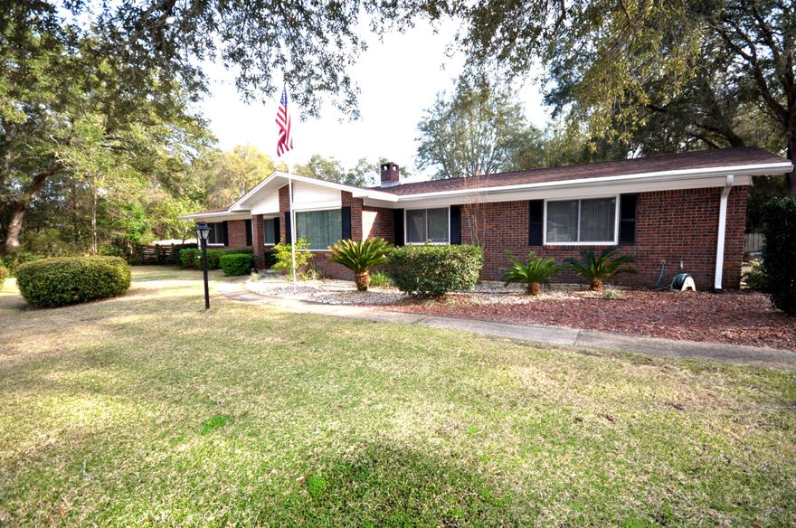 All brick, ranch style home with oversized 2-car garage on over -1/2 acre fenced in lot. Home is located on a cul-de-sac within -1/2 mile to Eglin AFB and within a short walk to Florida Park and boat ramp. Don't let the age of this home fool you! Over $90k invested in upgrades since sellers moved in! Kitchen & baths updated in 2009, roof in 2004, heat pump and ac unit in 2006, hurricane garage door and opener in 2005, sliding doors and sound proof, tempered glass windows in 2010, pool cleaner in 2013, pool resurfaced in 2005, and more. Documentation and warranties are provided for all upgrades. This home offers two living rooms, an enclosed Florida room wrapped with windows, and an open kitchen/living concept perfect for entertaining. In addition, the family room has been wired for surround