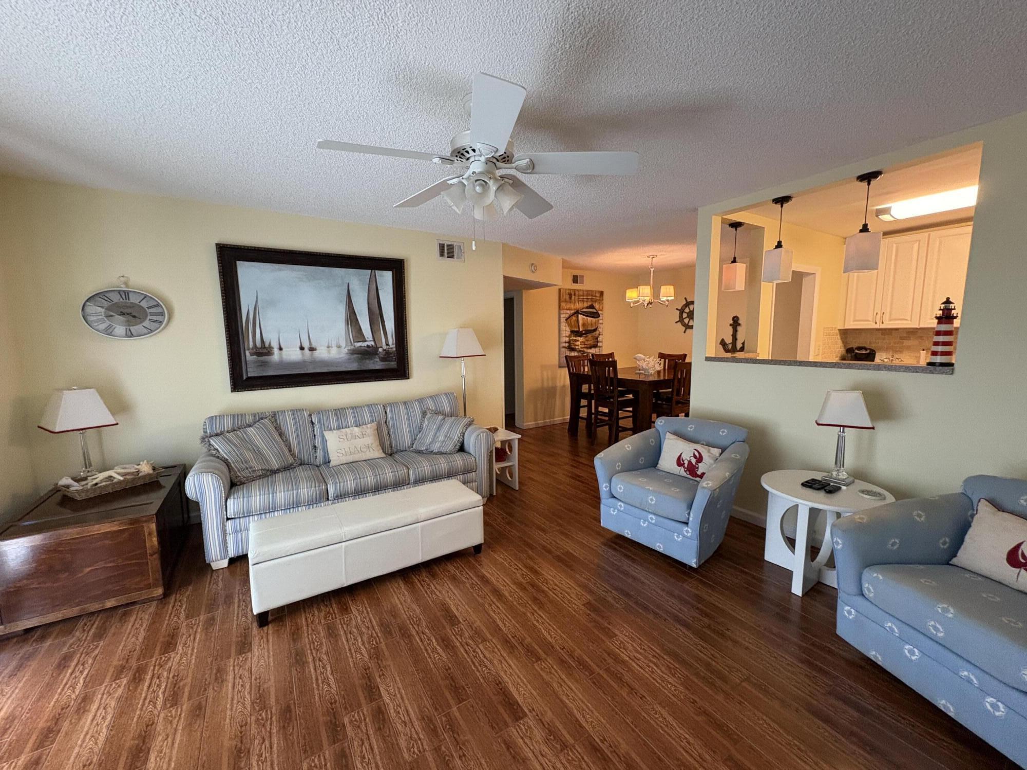 Fully furnished 2-bedroom, 2-bath condo located in a peaceful, 7-acre bayfront community just a short walk to Historic Downtown St. Andrews. This move-in-ready unit includes all utilities except electricity, making it an ideal choice for stress-free living. Inside, you'll find a fully equipped kitchen, a comfortable living area, and two spacious bedrooms all thoroughly furnished for your immediate enjoyment. The community offers an impressive range of amenities including two swimming pools, a private beach, a dock, fitness room, and a community room for residents' enjoyment. A pavilion features gas grills and a large-screen TV, creating the perfect setting for gatherings with friends and neighbors. Tucked away in a quiet, waterfront setting but just a short walk or bike ride from the shops, restaurants, and charm of Historic St. Andrews, this condo offers the best of both worlds. Don't miss your chance to enjoy the relaxed, bayfront lifestyle. NO PETS!!
