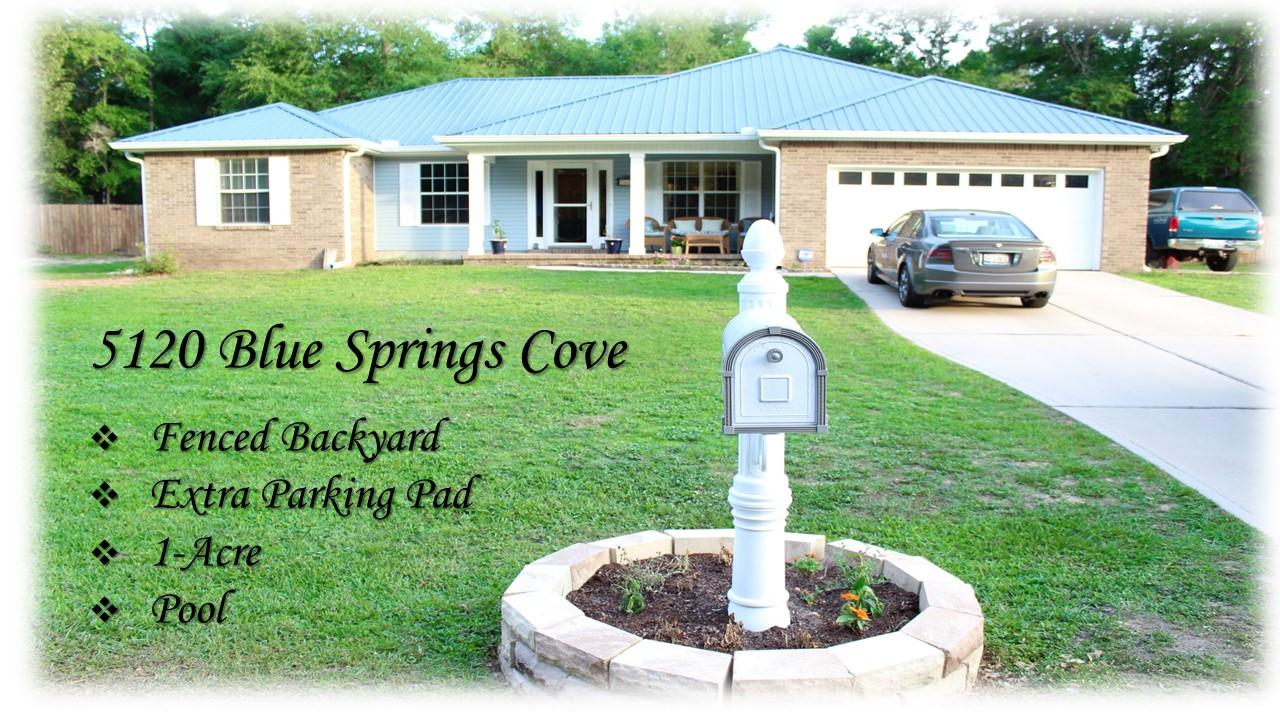 1-Acre along with this 3 bed/2 bath home with New Metal Roof could be All Yours! Don't miss the chance to see this well taken care of 1980 sq. ft home. This home Features..Split Bedroom Design*Large Family Room that is Wired for Surround Sound*Tiled Wood Look Flooring & Corner Fireplace. The Kitchen is Open with an angled Breakfast Bar to view the Living Room*Plenty of Cabinets for storage and Counter Tops for Food Prep*Corner Pantry*Separate Dining Room*The Office/Bonus Room is located just inside the front door*The Master Bedroom features Trey Ceiling *Spacious Closet*New Carpet to be installed*Master can also Access the Rear Screened Patio with a Tiled Floor *Master Bathroom has a Separate Shower* Corner Garden Tub*Dual Vanities*Private Water Closet* Additional Exterior (Cont)