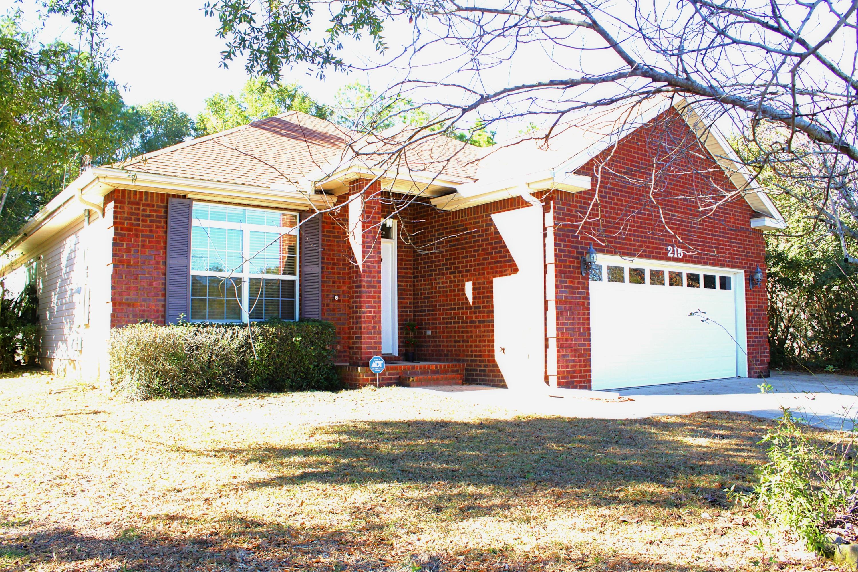 Great brick home with a nice open floor plan. Military couple transferring. Home has so much natural light, wonderful large kitchen with breakfast bar, kitchen storage, pantry and open dining area. High ceilings, recessed lighting, storage space thoughout the home including a plywood flooring in garage attic. Roof replaced with a 30 yr shingles in 2015. Over-sized garage and extra driveway space for small boat, jet ski, etc. Windows have hurricane brackets. New ADT Security Stystem w/ doorbell - front and backyard cameras if Buyer chooses. New Buyer pays only monthly fee. Shed sold as-is.