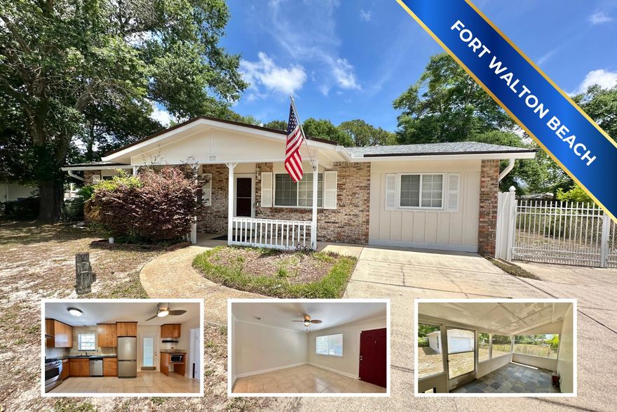 AVAILABLE NOW! This charming Fort Walton Beach 3-bedroom, 1.5-bath home offers comfort and convenience in a sidewalk-lined neighborhood. Inside, enjoy fresh paint, crown molding, tile floors, and a stylish kitchen with granite countertops, tile backsplash, gas cooktop, and stainless steel appliances. The converted garage adds flexible space for a home office or gym. Relax on the covered front porch or screened back porch. A large shed offers extra storage. Conveniently located in area with shopping, dining & parks! NO smoking. 600 minimum FICO credit score required in addition to meeting rental criteria. Pets allowed upon approval with a non-refundable pet fee. All applicants are required to complete an application on https://onefamilypropertyservices.petscreening.com/
regardless of if they own a pet or not. Applicants with an ESA are also required to complete the application.

** Fees Required once an application is approved include, but may not be limited to: Security Deposit, Non-Refundable Fees (cleaning and rekey), $20 Certified Mail Fee, and Pet Fees (when applicable).