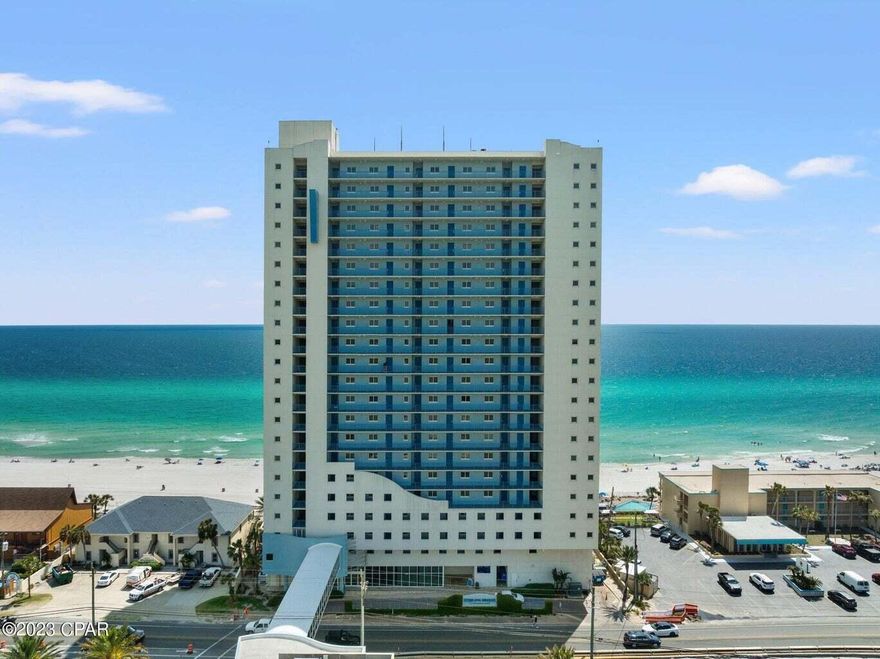 Take a look at the size of this three bedroom, three bath gulf front condo in Sterling Breeze!  Just under 2,000 sq. ft in a lower density building located 1/2 mile from Pier Park!  The uniqueness of the floorpan allows for the condo to be rented as a one, two, or three bedroom to maximize rental income.  The one bedroom also its own private balcony with gulf views and kitchenette.  Master bedroom features incredible gulf views and a remodeled master bathroom.  Located just 15 minutes from Northwest Florida Beaches International Airport (ECP), minutes to the shopping at Pier Park, the fishing pier, and Frank Brown Park which hosts amazing concerts and sporting events.  You cannot find a better location than Sterling Breeze!