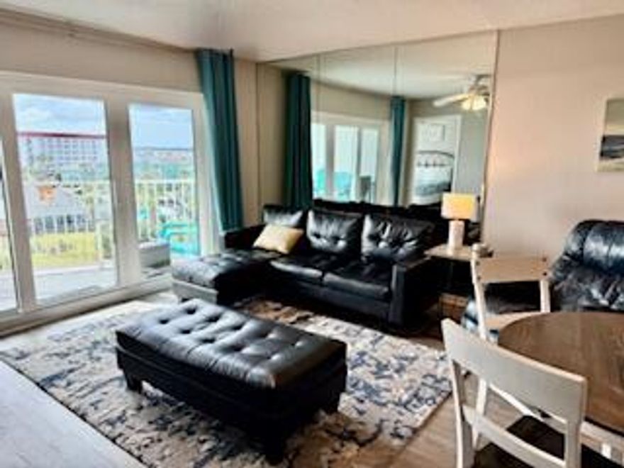 GREAT NEW PRICE adjustment! Welcome to your new beachside oasis! This fantastic fifth-floor condo offers views of the Gulf from your private balcony. Fully and tastefully furnished, this unit also features balcony access from the main bedroom. Take advantage of this delightful beachside unit. Perfect for short-term rentals, this property will impress with its indoor/outdoor pool, which is heated in the winter months. Ample parking is offered for your convenience. Whether you're looking to relax by the pool or soak up the sun on the beach, this condo offers it all for making vacation memories!