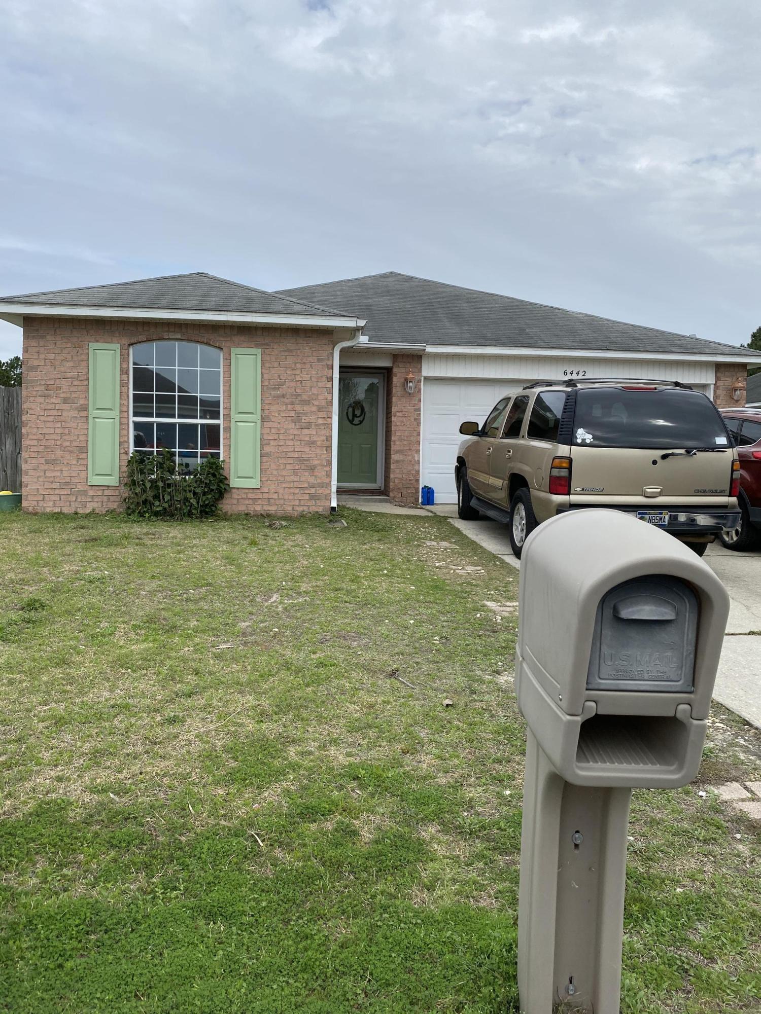 Beautiful home in Hidden Shores Subdivision. This home is located close to beaches, Military Bases, shopping and plenty of restaurants for you to choose from. Freshly painted thru out all of the home. Master bathroom has double vanity with 2 walk in closets. Sellers are allowing an allowance for flooring. Big backyard with privacy fence. Outdoor storage shed to remain. All appliances to remain along with washer and dryer.