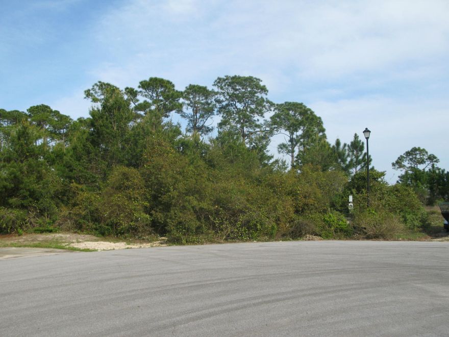 Views for a mile to the intercoastal waterway and Santa Rosa Island from this culdesac lot. This property fronts on saw grass marsh off the intercoastal waterway. Might be able to kayak to the sound. Some large pines along the water mostly thick brush along the front of the lot. HOA dues are $200 per year to use the private beach area and access with picnic tables and board walk to the water.