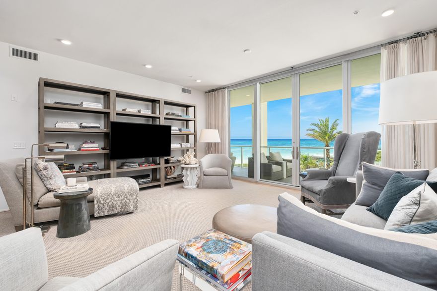 Discover unparalleled luxury Gulf-front living in this 3 bedroom condo with a den & 3.5 bathrooms at the prestigious Thirty-One on 30A in Seagrove. With breathtaking westerly views & stunning sunsets, this 3,015 sqft furnished residence is a seamless blend of elegance & coastal comfort, complete with an open-concept living area & terrace overlooking the Gulf & pool. Located on 3.92 acres with 330' of private beach shared by 27 residences, amenities include underground parking, private elevators, fitness center, outdoor kitchen, fire pit, & owners' lounge. This exclusive, non-rental community ensures serene, uncrowded beach days with dedicated beach chair service. Positioned in the heart of 30A, near Seaside, Watersound & Watercolor, this is your opportunity to own a slice of paradise.