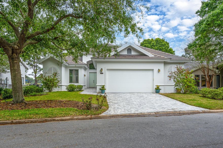 FLORIDA  LIVING AT ITS BEST, located at SANDESTIN GOLF & BEACH RESORT in St.  Andrews with GREAT Views of the 9th Fairway and Lake of the Baytowne Golf Course. As you Enter the Foyer you are greeted with Soaring Ceilings and a Newly Renovated Open Concept SINGLE STORY HOME. The Open Living Space includes your Living, Dining and Breakfast Rooms that walks out to the Screened-In Lanai. Updated Kitchen with Quartz Countertops, Stainless Steel Appliances, New Backsplash, New Cabinets, Light Fixtures and Walk In Pantry. The Master Bedroom overlooks the golf course with an Oversized Walk-In Custom Closet, Double Vanities, a Large Walk-In Shower, and a separate water closet.  Both Guest Bedrooms have Private Ensuite Baths. Office. Custom 2 Car Garage. Room for a Pool.