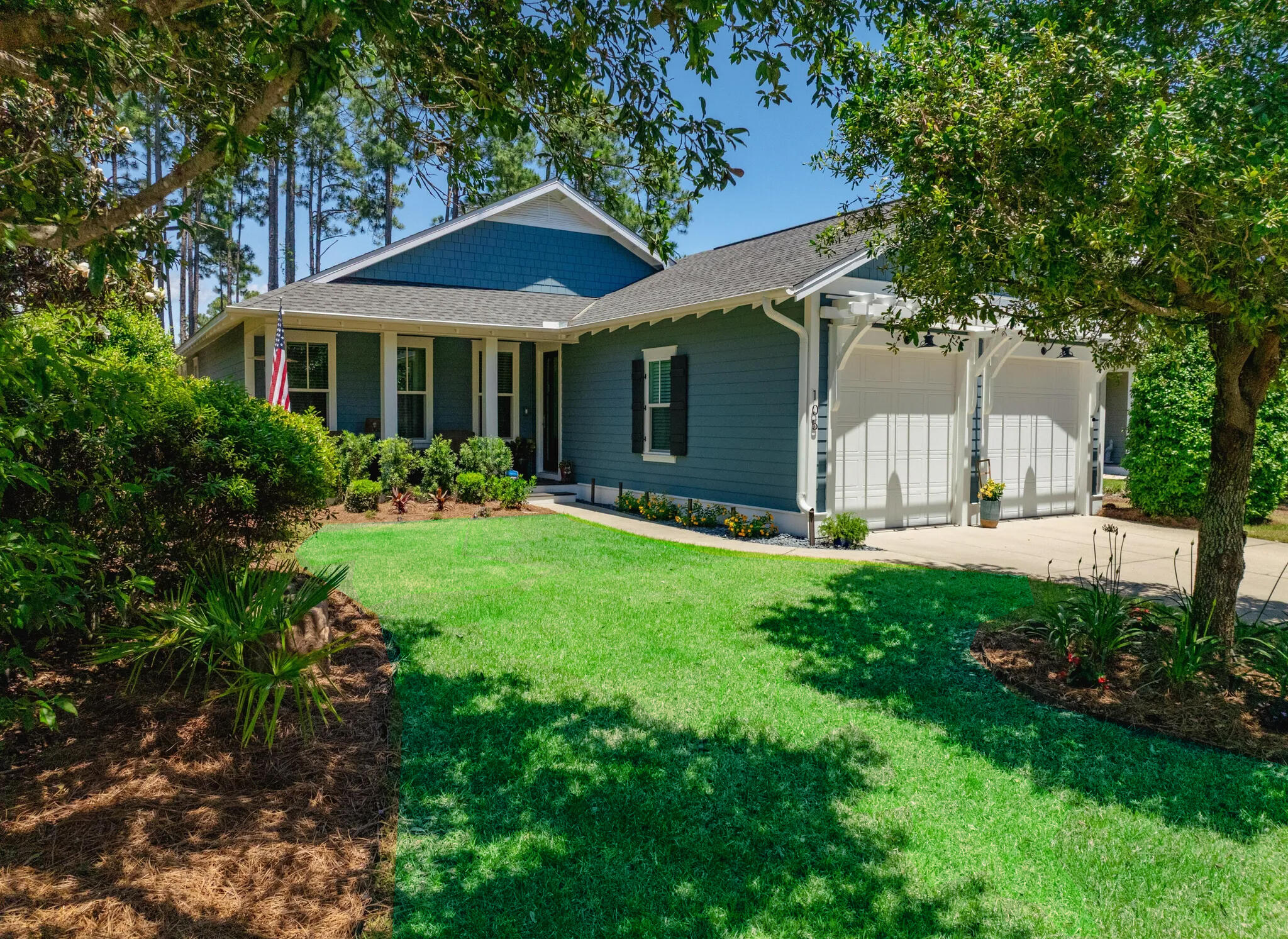 Experience the best of Watersound Origins living now! Tucked away in the highly desirable, master-planned community of Watersound Origins, this beautifully maintained home, located in the Winter Garden section, offers the perfect blend of modern comfort and natural serenity. Built by the esteemed Huff Homes, this Bayberry Plan spans 1,996 square feet and features 3 spacious bedrooms and 3 full baths, all thoughtfully designed for style and function. Sellers are offering a $7,500 flooring allowance. Step inside to discover 9-foot ceilings, warm, designer tones, and elegant custom wallpaper accents that instantly make you feel at home. The open-concept living and dining areas are perfect for entertaining, while the private bedroom layout ensures comfort for both family and guests... The kitchen is truly the heart of this home, featuring quartz countertops, professional-grade Frigidaire stainless gas range, and newly upgraded GE Profile refrigerator, microwave, and dishwasher (2024). The spacious pantry, custom built-in dry bar with quartz countertops, color-changing lighting and pull-out shelving add even more thoughtful touches. The bathrooms are appointed with granite countertops, tile flooring and bath/shower surrounds. Additional upgrades include smart home automation for main lighting areas (compatible with Amazon and Google), EV charger-ready wiring, and an outdoor natural gas hookup, so you'll never run out of fuel while grilling on the back patio.
Step out to your screened-in porch or fenced-in paver patio that both overlook the serene walking path and provides privacy from your neighbors. You'll enjoy the outdoor living space while listening to the peaceful sounds of the surrounding pines. Gutters, invisible dog fence & irrigation system are included as well. With enhanced landscape lighting and meticulously maintained features throughout, this home is move-in ready and full of modern charm.
Beyond the home, Watersound Origins offers a lifestyle like no other. Residents enjoy access to resort-style amenities, including a community pool, fitness center, tennis and pickleball courts, and scenic walking trails. Enjoy kayaking or paddleboarding on Lake Powell, or tee off at the Origins Golf Club, a beautifully maintained course that doubles as a 10-hole par 3 or 6-hole regulation course. Greens fees are included in the HOA fees.
With a 6-month minimum lease policy, the neighborhood welcomes both full-time residents and seasonal homeowners alike. Ideally located just minutes from the beaches of 30A, as well as local shopping, dining, and entertainment, this is more than a home, it's a gateway to a vibrant, coastal lifestyle.
Don't miss your opportunity to make this rare gem your own. Let's schedule your private tour today.