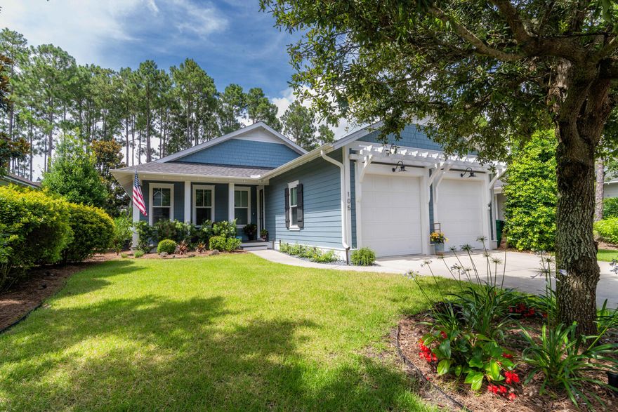 Experience the best of Watersound Origins living now! Tucked away in the highly desirable, master-planned community of Watersound Origins, this beautifully maintained home, located in the Winter Garden section, offers the perfect blend of modern comfort and natural serenity. Built by the esteemed Huff Homes, this Bayberry Plan spans 1,996 square feet and features 3 spacious bedrooms and 3 full baths, all thoughtfully designed for style and function. Sellers are offering a $7,500 flooring allowance. Step inside to discover 9-foot ceilings, warm, designer tones, and elegant custom wallpaper accents that instantly make you feel at home. The open-concept living and dining areas are perfect for entertaining, while the private bedroom layout ensures comfort for both family and guests... The kitchen is truly the heart of this home, featuring quartz countertops, professional-grade Frigidaire stainless gas range, and newly upgraded GE Profile refrigerator, microwave, and dishwasher (2024). The spacious pantry, custom built-in dry bar with quartz countertops, color-changing lighting and pull-out shelving add even more thoughtful touches. The bathrooms are appointed with granite countertops, tile flooring and bath/shower surrounds. Additional upgrades include smart home automation for main lighting areas (compatible with Amazon and Google), EV charger-ready wiring, and an outdoor natural gas hookup, so you'll never run out of fuel while grilling on the back patio.

Step out to your screened-in porch or fenced-in paver patio that both overlook the serene walking path and provides privacy from your neighbors. You'll enjoy the outdoor living space while listening to the peaceful sounds of the surrounding pines. Gutters, invisible dog fence & irrigation system are included as well. With enhanced landscape lighting and meticulously maintained features throughout, this home is move-in ready and full of modern charm.

Beyond the home, Watersound Origins offers a lifestyle like no other. Residents enjoy access to resort-style amenities, including a community pool, fitness center, tennis and pickleball courts, and scenic walking trails. Enjoy kayaking or paddleboarding on Lake Powell, or tee off at the Origins Golf Club, a beautifully maintained course that doubles as a 10-hole par 3 or 6-hole regulation course. Greens fees are included in the HOA fees. 

With a 6-month minimum lease policy, the neighborhood welcomes both full-time residents and seasonal homeowners alike. Ideally located just minutes from the beaches of 30A, as well as local shopping, dining, and entertainment, this is more than a home, it's a gateway to a vibrant, coastal lifestyle.

Don't miss your opportunity to make this rare gem your own. Let's schedule your private tour today.