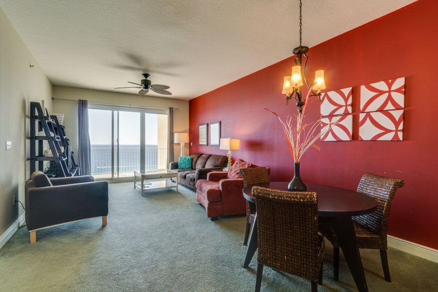 What a view! This high rise condominium in Seascape Resort is waiting on you to enjoy! Enjoy incredible views of the gulf from the balcony, living area, kitchen and master bedroom. Sold fully furnished and rental ready. Relax on the private beach access or at the lagoon style pool. The Ariel Dunes Resort features a gated resort, breathtaking views of the Gulf of Mexico and Choctawhatchee Bay, a drive-through entrance, ground floor lobby, two huge pools, and convenient beach access. Please note all current rental bookings must be honored.