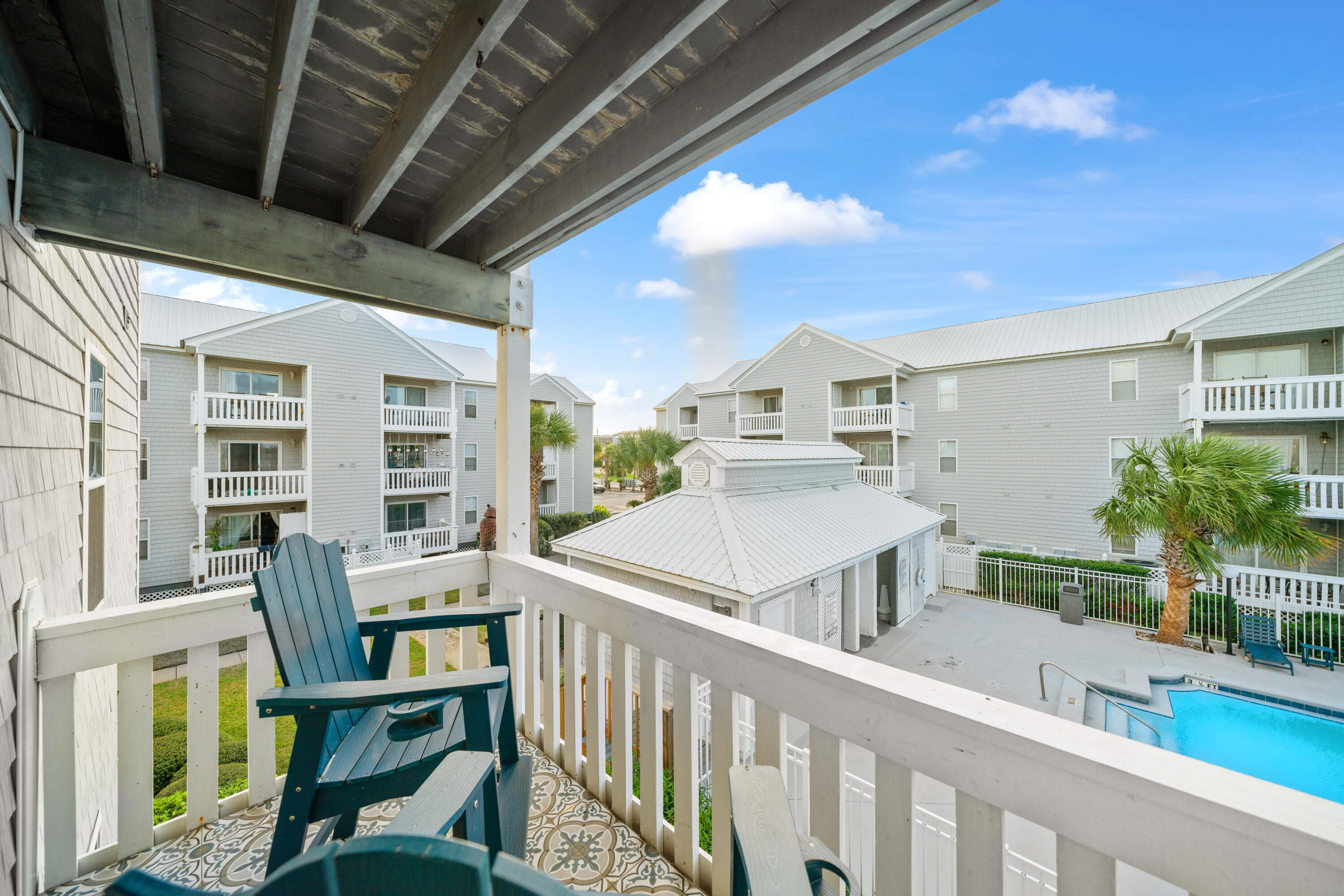 Perfect combination of relaxation and investment potential in this beautifully appointed, fully furnished 2-bedroom, 2-bathroom condo on Okaloosa Island. With 750 square feet of thoughtfully designed living space, this second-floor retreat boasts breathtaking views of Choctawhatchee Bay, while being just a short stroll from the sugar-white sands and emerald waters of the Gulf of Mexico.Comprehensive HOA coverage, including water, trash, flood insurance, and quarterly pest control, making ownership a breeze.Immerse yourself in the coastal charm, with convenient access to premier shopping, dining, and entertainment just minutes from your door. Make this stunning Hermitage condo your gateway to the good life on Okaloosa Island.HOA includes water, cable/internet, pest and maint.