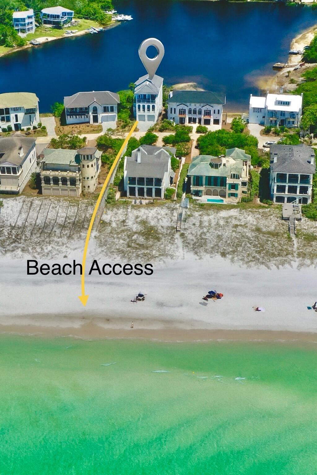 Rare opportunity in secluded Stallworth Preserve with the BEST views on 30A! A must see, masterfully designed home that takes advantage of the privacy and sweeping views of the beach, coastal dune lake and state park. The 5 bedroom, 5 full bath and two half bath home is just under 4,000 sq. ft. The first floor features the entry, laundry, two-car garage and incredible outdoor living area, summer kitchen and private pool overlooking the coastal dune lake. The second floor features four bedrooms with ensuites. The impressive third floor hosts the living, dining and kitchen with magnificent views, in addition to the spacious master bedroom. Stallworth is a gated, non-rental community. Beach access is located directly across from the driveway.