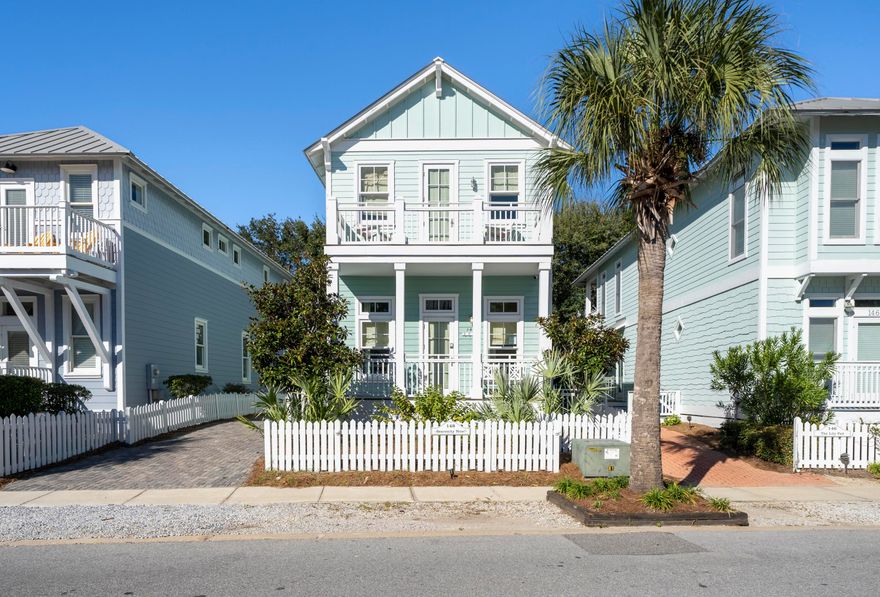 Discover your special place with this charming 3-bedroom, 3-bath cottage located in the exceptional Carillon Beach gated beachfront community along Florida's pristine Gulf Coast. Perfect for a full-time residence, an investment property, or a serene second home, this property ticks all the boxes for luxury, location, and lifestyle.Property offers three spacious bedrooms, each one beautifully designed, featuring ample natural light and privacy. The downstairs has an en-suite bedroom with a private entrance, ideal for guests or as a rental opportunity.Enjoy elegant interior finishes such as the sophisticated touch of marble countertops and rich wood flooring throughout the home, blending modern aesthetics with cottage charm. Double loaded porches provide a harmonious balance of indoor and outdoor living, overlooking the stunning oak tree promenade and soaking in the tranquil atmosphere of the lush surroundings.

Situated in a sought-after location, this home offers secured access to one of Florida's most world famous sugar sand beaches. In addition to direct beach access, take advantage of nearby local attractions, exquisite dining options, and boutique shopping. The community also boasts amenities like walking paths, community pools, pickleball, tennis, and basketball courts.  

This cottage-style home is not just a residence but a lifestyle choice, offering peace of mind with gated security and direct access to the Gulf's sandy shores through 8 walkovers. Whether you're looking for a permanent home that feels like a vacation, a second home, or a smart investment opportunity, this property offers flexibility and charm.

Experience the best of Florida Panhandle Gulf living with this exquisite cottage, ideally positioned for enjoyment and relaxation. Schedule your private viewing today and step into your new coastal life!