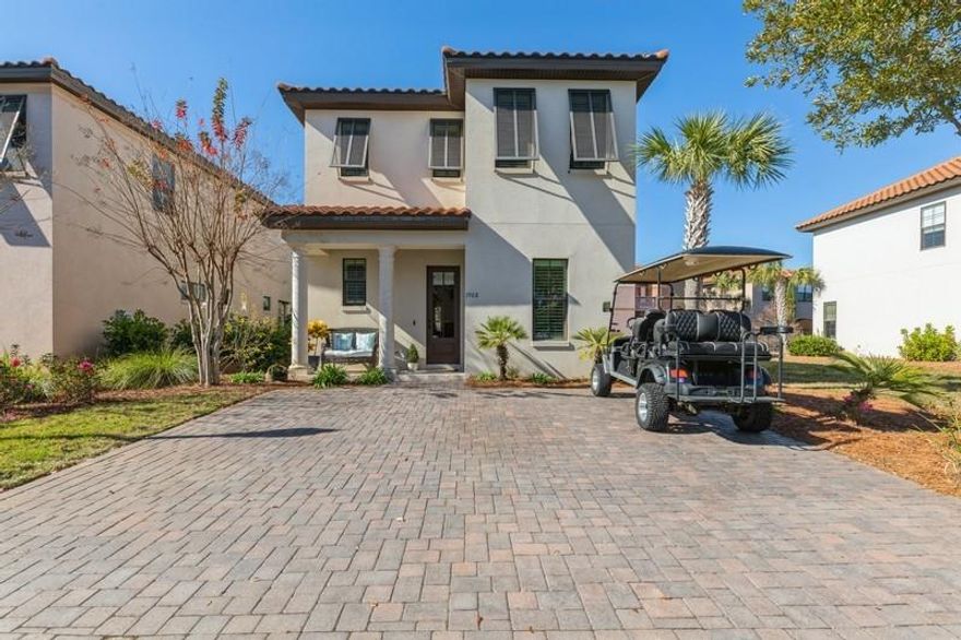 Being sold fully furnish this canal home is the perfect full time or vacation home. The open floor plan features low maintenance travertine flooring throughout the first floor.  Kitchen has been updated with beautiful tile and shiplap, a touchless-faucet and lighting.  Neutral colored granite covers countertops and a large island adds additional seating.  Stainless steel appliances and a large pantry are desirable to all.  One guest bedroom and full bath are also located on the first floor.  Head upstairs to find the 2nd guest bedroom w/en-suite, den/flex space, laundry room and nice size owners suite with double vanity, fully tiled walk-in shower and walk-in closet.  Step outside to relax on the back porch while you sip your morning coffee or afternoon cocktail.  Like to grill? The owners added additional pavers for a more spacious grilling area.  The Villa Lago neighborhood of Sandestin is just a short stroll or golf cart ride to  The Village of Baytowne Wharf, Sandestin Tennis Center and the Marina in addition to being a short golf cart or tram ride to the beach. Villa Lago neighborhood community pool is just a short walk from this home. Come and enjoy all the amenities that Sandestin has to offer, this 2,400 acre resort boasts the most beautiful white sandy beaches, four championship golf courses, a world class tennis center with 15 courts and a 98 slip full service marina  Come live the resort life.