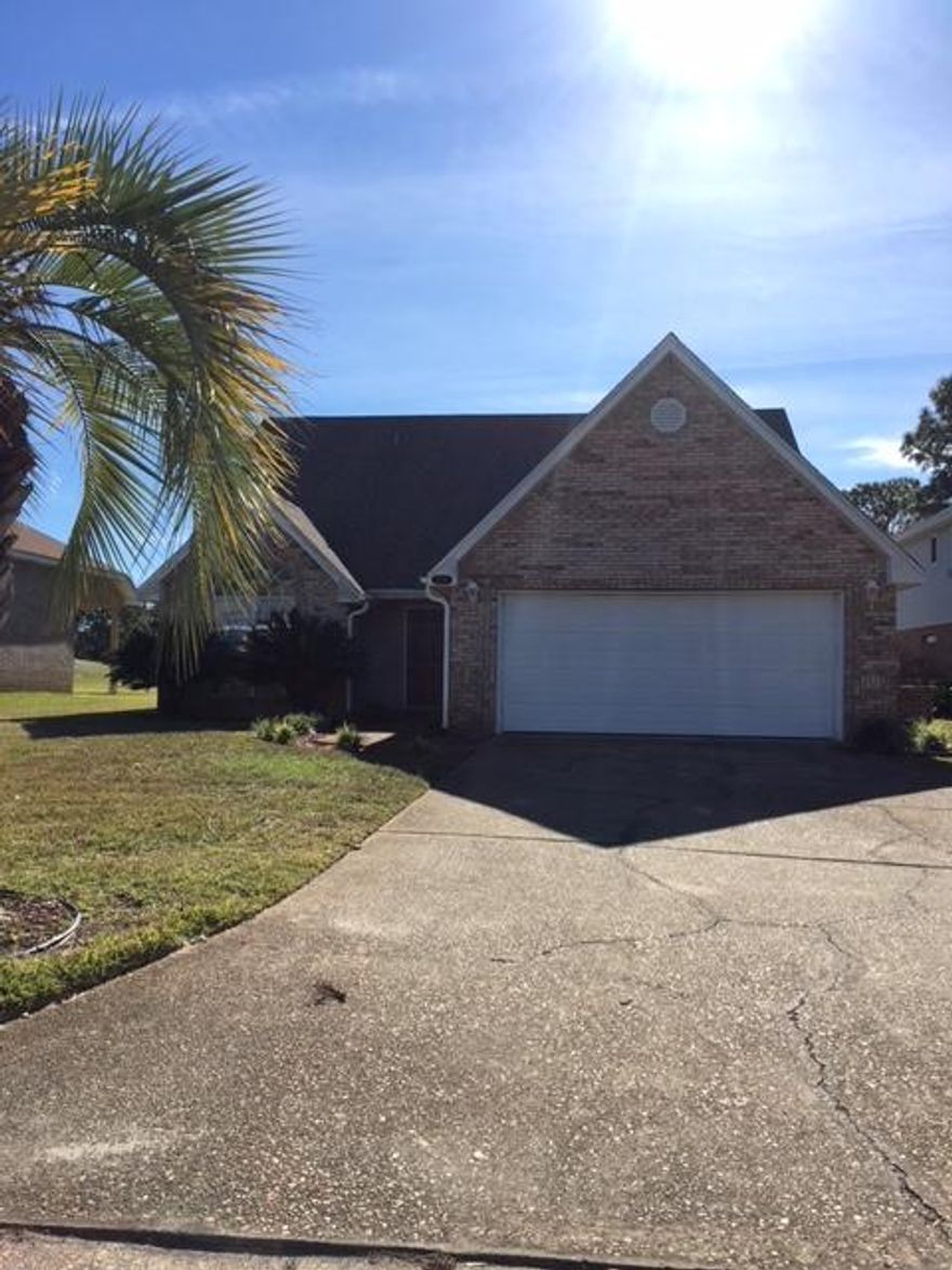 Gorgeous Home on Golf Course Lot. Your lush green huge backyard (golf course)is mowed by the golf course folks-except the part which is your backyard. This is wonderful Shalimar Pointe - a gated community with tennis courts and golf course just waiting for you to enjoy. This Lovely home is two stories contemporary with Master bed on Main floor. The Family room is two stories high with a large Loft overlooking it. The Master Bdrm has Walk in Closet and Bathrm suite with a Larger deep soaking tub you'll enjoy. Upstairs include three nice sized bedrooms with full bath and the Loft with closet and window (could be enclosed for a 5th bedroom).