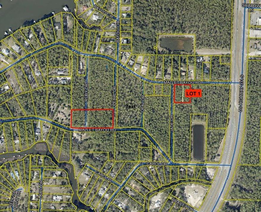 Great opportunity in growing area.  Lot has bay access (please see attached plat).