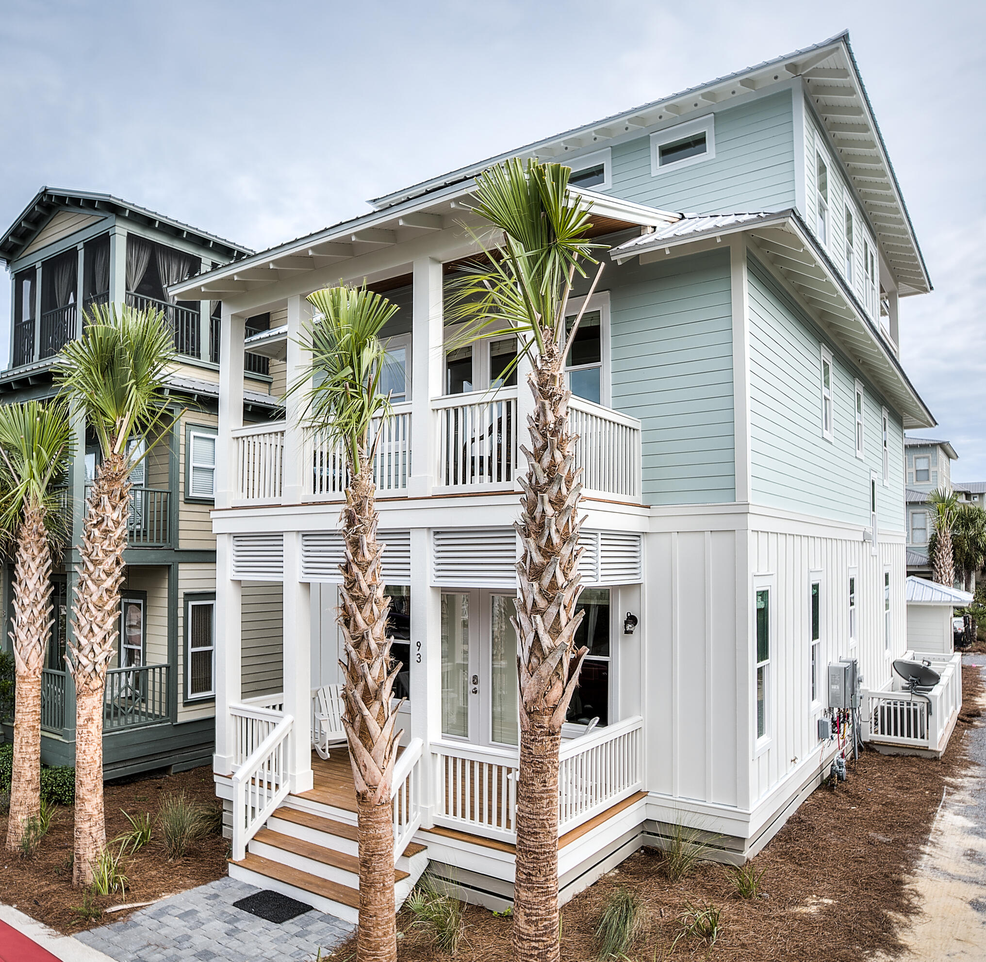 'The Seagrass Cottage' is a beautifully furnished home on a corner lot in Seacrest Beach! Enjoy gatherings in the open concept floor plan with kitchen, dining, and living area on the first floor. There's plenty of room for large families in this home which features five bedrooms with ensuite baths, one is a spacious bunk room with four bunks, and a large master suite on the third floor that opens up to a large outdoor entertaining space. Home is a short walk to the 12,000 sq ft lagoon pool or you can hop on the tram provided in Seacrest to take you to the deeded beach access. Located on a quiet side street and minutes from nearby Rosemary Beach and adjacent to Alys beach, which means you are walking distance to restaurants and shopping. This home is offered fully furnished.