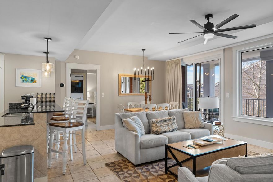 A lock-off unit in the heart of Sandestin offers the perfect blend of vacation rental potential and secondary home comfort. The advantages of a lock-off unit are numerous. Imagine wanting to stay in your unit while still capturing rental income--this is the true beauty of a lock-off. Rent one side while enjoying the resort at your leisure. Market Street boasts a premier location with easy access to all amenities, restaurants, and live entertainment. While you may see other units on the market, consider this one first: it features updated furniture, appliances, and electronics. Plus, as you relax on the balcony, you'll enjoy the perfect mix of natural beauty and resort ambiance. This unit is rental-ready with bookings already secured for the summer!