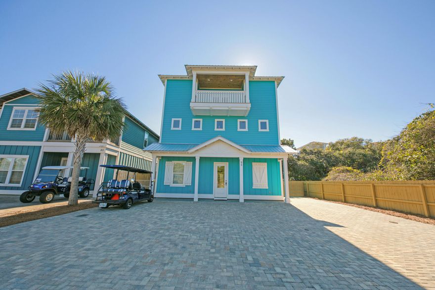 Under Contract! Seller accepting Backup offers. The wait is over! This spacious and stunning Miramar Beach home features both modern amenities and architectural character. This home has an amazing rental history and is being sold FULLY FURNSIHED! Just a few steps to the beach, your family and guests will want to return year after year! A custom built three story home, features 5 suites, 1 bunk room suite, a game room + bunk room and so much more!  The oversized kitchen showcases endless countertops, storybook cabinetry and a beautiful backsplash. Take in amazing sunsets and sunrises from multiple private balconies. Relax in style in your deluxe size luxurious private pool, on your covered porches or at the outdoor kitchen and living area. Located near the gated, deeded beach access!